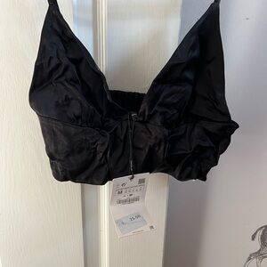 Zara silk mini top
